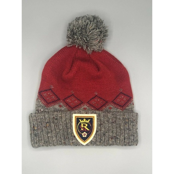 Soccer Pom Beanie Adult Cap‎ Hat Football One Size - Picture 2 of 7